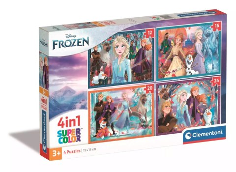 Puzzle 4w1 Super Kolor Frozen Puzzle 4w1 Super Kolor Frozen