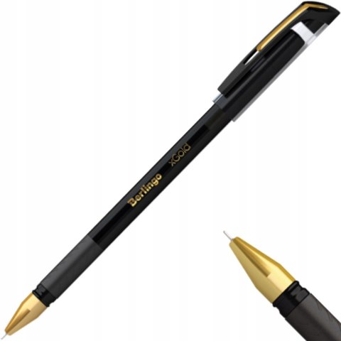 Berlingo Długopis kulkowy xGold 0,7 mm czarny Berlingo Długopis kulkowy xGold 0,7 mm czarny