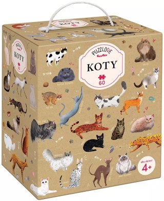 Puzzle 60 elementów. Puzzlove CzuCzu. Koty