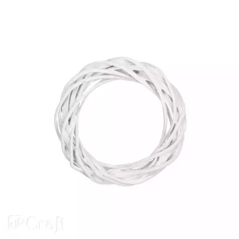 Wianek wiklinowy biały 15 cm Wianek wiklinowy biały 15 cm