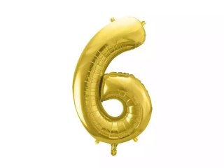 Balon foliowy 6 jasny złoty 72cm