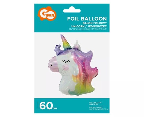 Balon foliowy, jednorożec (75 cm) Balon foliowy, jednorożec (75 cm)