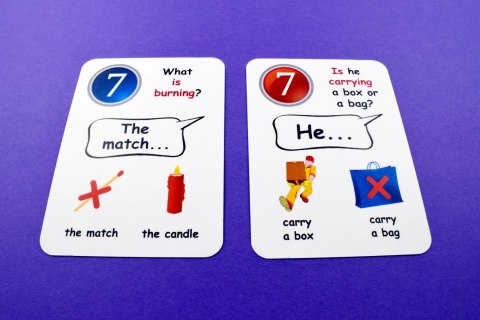Fun Card English. Present Continuous