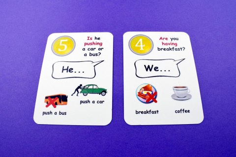 Fun Card English. Present Continuous