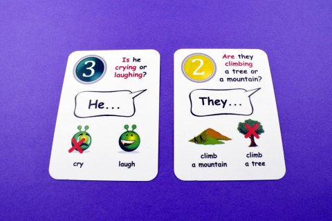 Fun Card English. Present Continuous