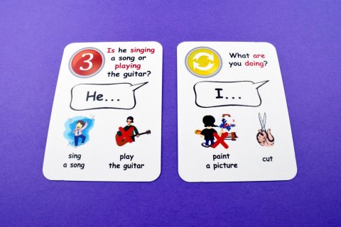 Fun Card English. Present Continuous
