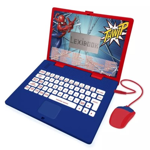 Laptop edukacyjny Spider-Man 124 aktywności (polski/angielski) JC598SPi17 Laptop edukacyjny Spider-Man 124 aktywności (polski/angielski) JC598SPi17