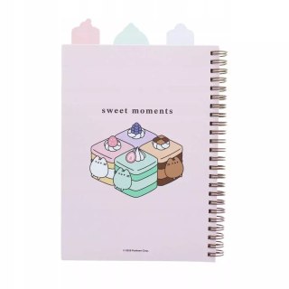 PUSHEEN SWEETS notes z ozdobnymi znacznikami PAMIĘTNIK 3 częściowy