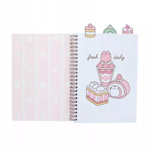 PUSHEEN SWEETS notes z ozdobnymi znacznikami PAMIĘTNIK 3 częściowy