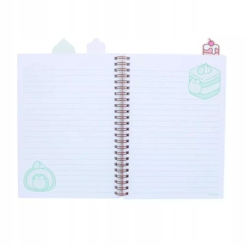 PUSHEEN SWEETS notes z ozdobnymi znacznikami PAMIĘTNIK 3 częściowy