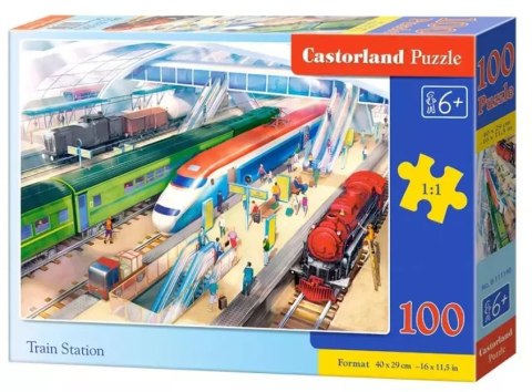 Puzzle 100 elementów. Train Station Puzzle 100 elementów. Train Station