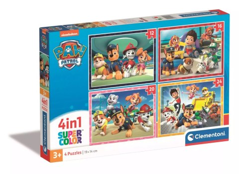 Puzzle 4w1 Super Kolor Paw Patrol Puzzle 4w1 Super Kolor Paw Patrol