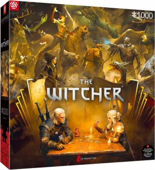 Puzzle Good Loot Wiedźmin 1000 elementów Puzzle Gaming The Witcher (Wiedźmin) Playing Gwent