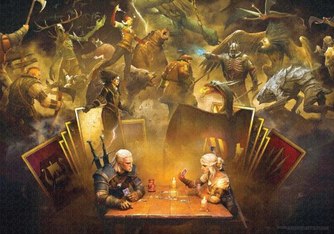 Puzzle Good Loot Wiedźmin 1000 elementów Puzzle Gaming The Witcher (Wiedźmin) Playing Gwent