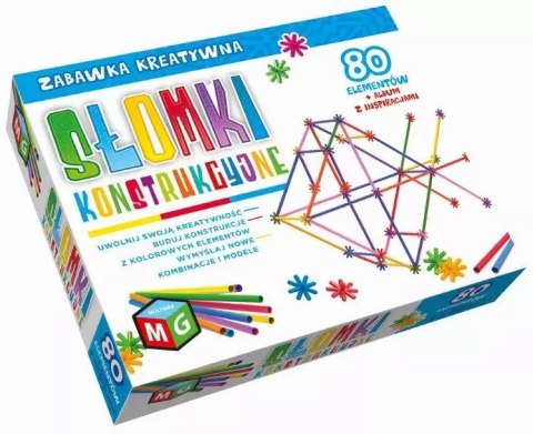 Słomki konstrukcyjne 80 elementów Słomki konstrukcyjne 80 elementów