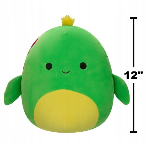 Squishmallows Maskotka Pluszak ZIELONY ŻÓŁW Z KOLOROWĄ SKORUPĄ LARS 30 cm