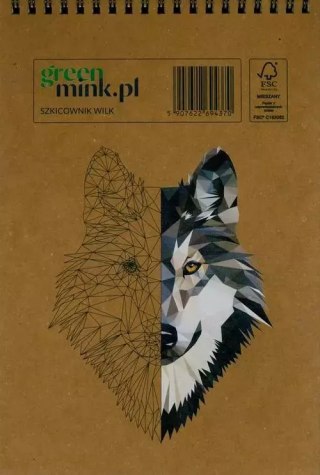 Szkicownik na spirali Wilk SZ06