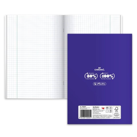 Zeszyt w kratkę A5 Herlitz 60 kartek Zeszyt w kratkę A5 Herlitz 60 kartek