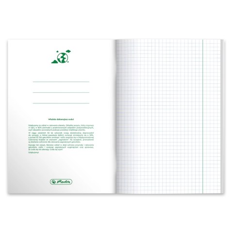 Zeszyt w kratkę A5 Herlitz 60 kartek Zeszyt w kratkę A5 Herlitz 60 kartek