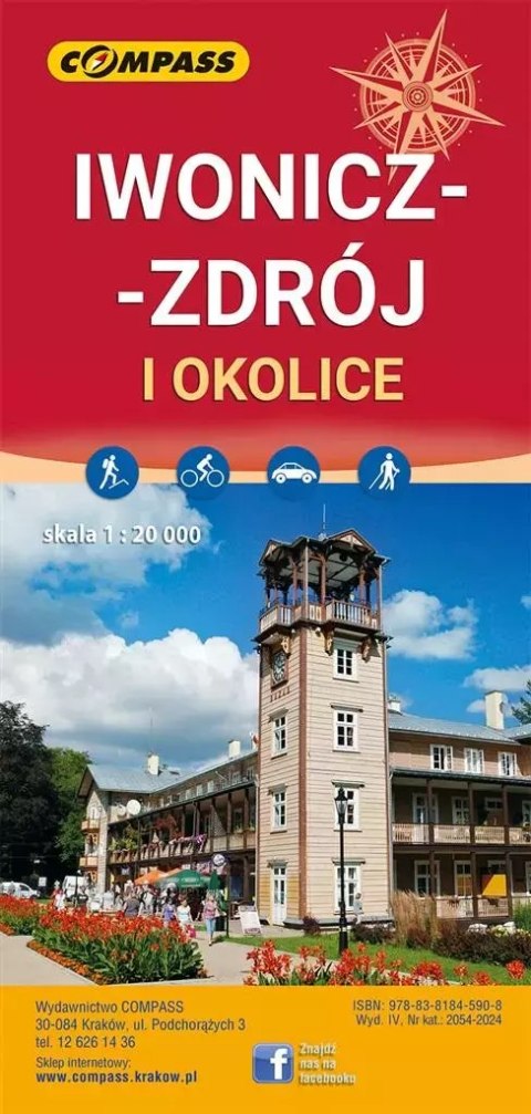 Mapa Iwonicz-Zdrój, Rymanów-Zdrój 1:20 000 Mapa Iwonicz-Zdrój, Rymanów-Zdrój 1:20 000