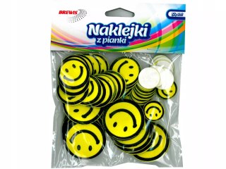 Naklejki z pianki uśmiechy 54szt