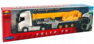 TIR VOLVO FH DŹWIG MODEL WELLY 1:64
