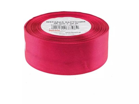 Wstążka satynowa bordo 38mmx32m Wstążka satynowa bordo 38mmx32m