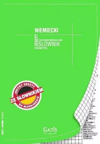 Zeszyt-słownik A5/60K kratka Niemiecki Zeszyt-słownik A5/60K kratka Niemiecki