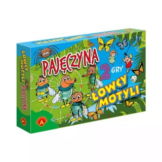 Pajęczyna / Łowcy motyli. 2 gry planszowe