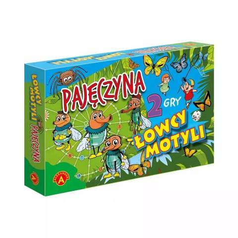 Pajęczyna / Łowcy motyli. 2 gry planszowe Pajęczyna / Łowcy motyli. 2 gry planszowe