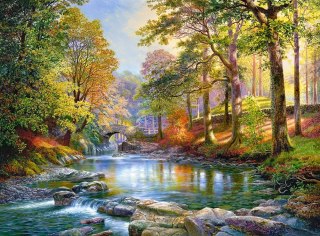 Puzzle 3000 elementów. Wzdłuż rzeki