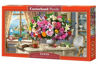 Puzzle 4000 elementów. Summer Flowers and Cup of Tea