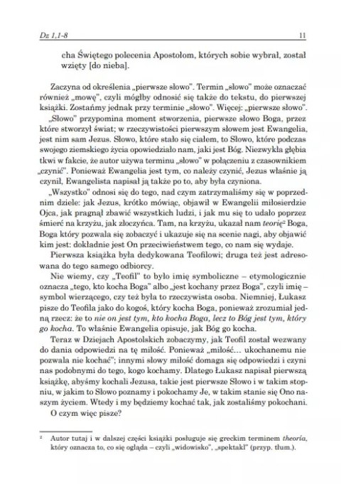 Dzieje Apostolskie. Rozdzał 1-9. Komentarz duchowy. Tom 1