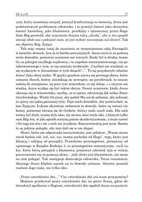 Dzieje Apostolskie. Rozdzał 1-9. Komentarz duchowy. Tom 1