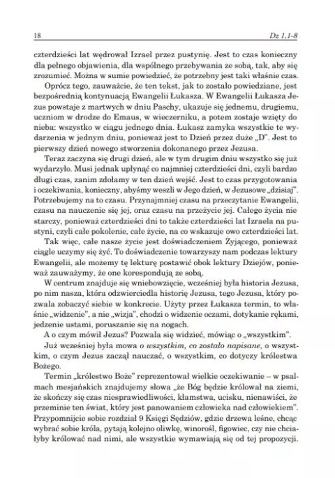 Dzieje Apostolskie. Rozdzał 1-9. Komentarz duchowy. Tom 1