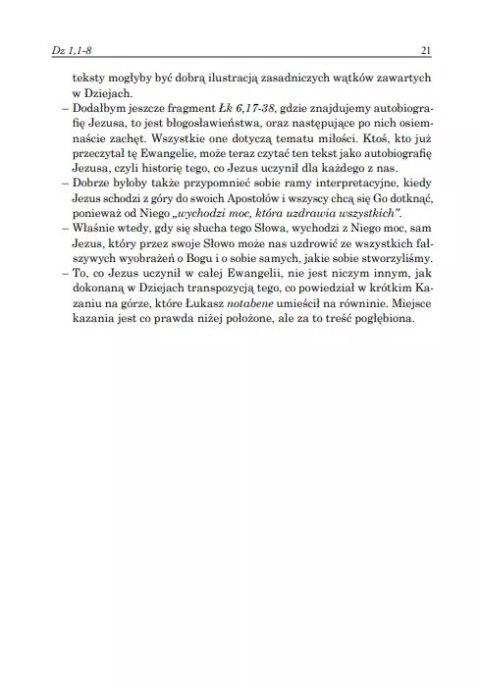 Dzieje Apostolskie. Rozdzał 1-9. Komentarz duchowy. Tom 1