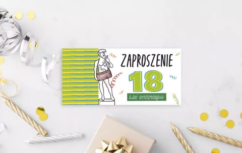 Karnet z okazji 18 urodzin, dla chłopaka Karnet z okazji 18 urodzin, dla chłopaka