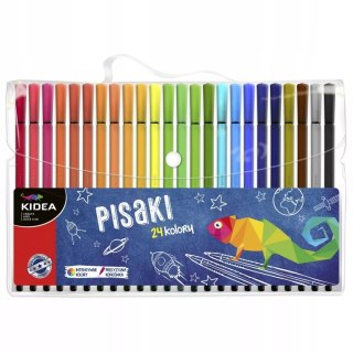 Pisaki w etui 24 kolory DERFORM