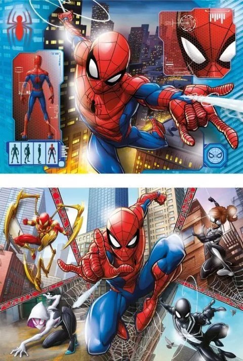 Puzzle 2x60 elementów. Supercolor. Spiderman Puzzle 2x60 elementów. Supercolor. Spiderman