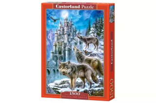 Puzzle 1500 elementów. Wilki i zamek