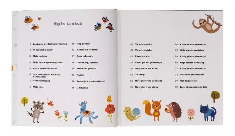 Album dziecka z maskotką