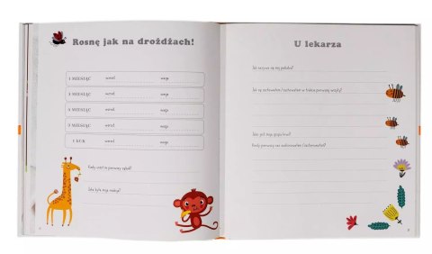 Album dziecka z maskotką