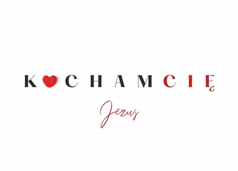Kartka Kocham Cię. Jezus Kartka Kocham Cię. Jezus