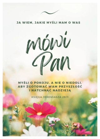 Kartka Ja wiem, jakie myśli - kwiaty