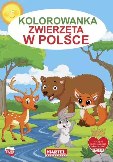 Kolorowanka zwierzęta w Polsce Kolorowanka zwierzęta w Polsce