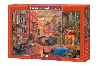 Puzzle 1500 elementów. Romantyczny wieczór w Wenecji