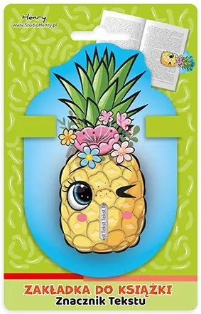 Zakładka / znacznik tekstu, ananas Zakładka / znacznik tekstu, ananas