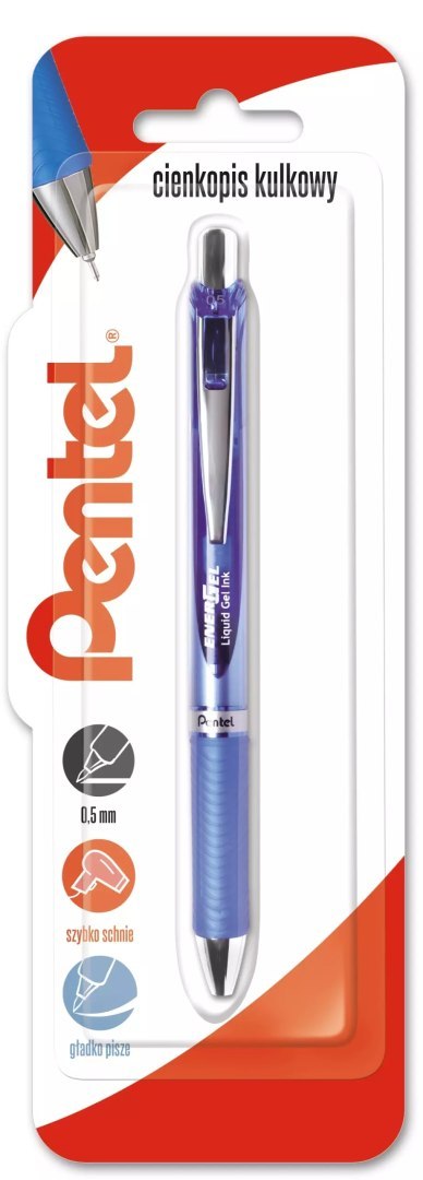 Cienkopis kulkowy Pentel Energel BLN75 niebieski