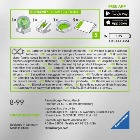 Gravitrax Power. Dodatek Start & Finish