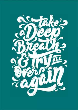 Kartka Take a deep breath